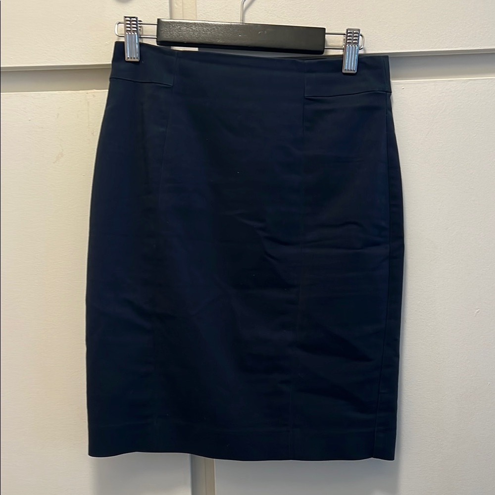 H&M Blue Knee-Length Pencil Skirt for Work